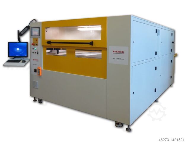 Laser Schneidmaschine PFEIFER technology skyCUBE CO2 Laser / Faser Laser