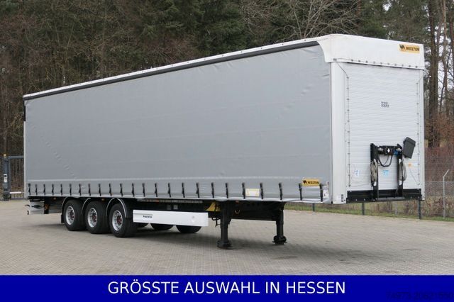 Open semitrailer with tarp WIELTON Mega Liftachse Getränke Zertifikat ¤289.-mtl.