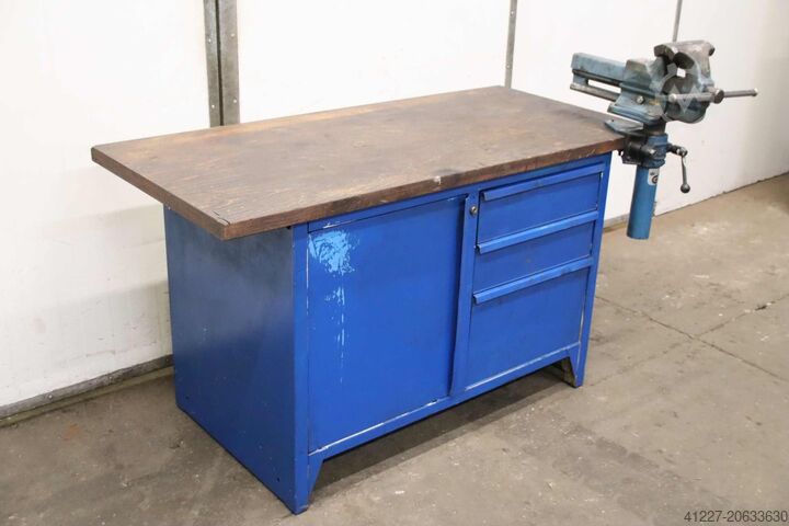 Workbench with vise Lista Heuer Front 1500/950/H1120 mm