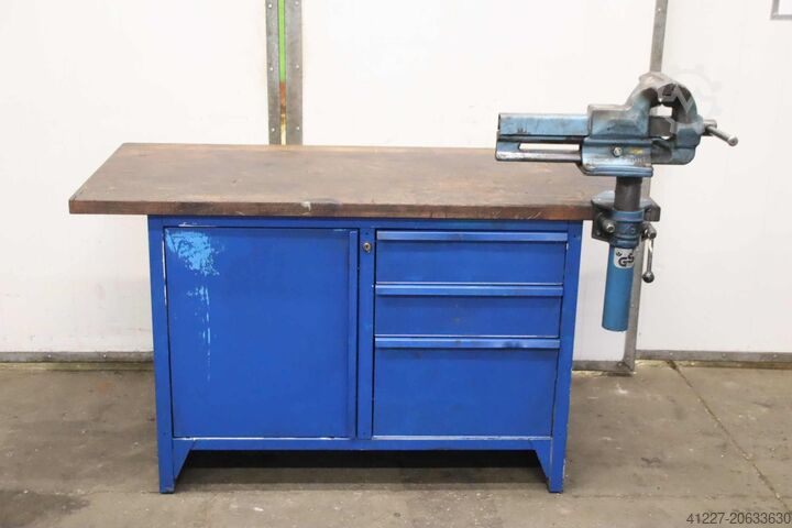 Workbench with vise Lista Heuer Front 1500/950/H1120 mm