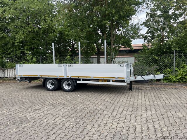 Open trailer Möslein THT 14,4 G 7,20 L  14,4 t Tandem- Pritschenanhänger- Tieflader