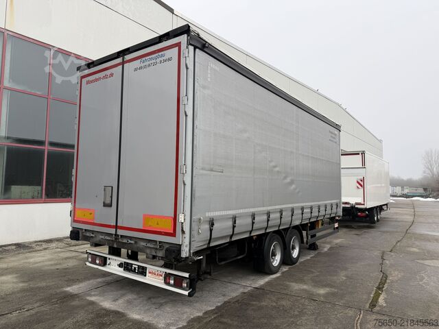Open trailer with tarp Möslein TPW 105 D Schwebheim Tandemplanenanhänger