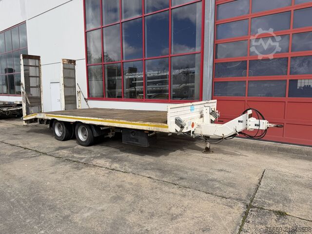 Low loader trailer Blomenroehr 688/18000  19 t Tandemtieflader, wenig Benutzt