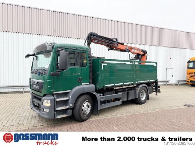 Kipper LKW MAN TGS 18.400 4x2 BL, Intarder, Heckkran Terex