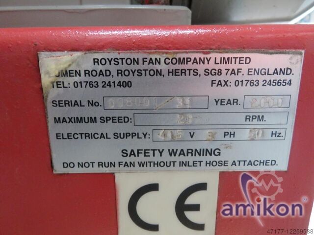 Cooling Fan Blower LDS V870 50Hz 008001/31
