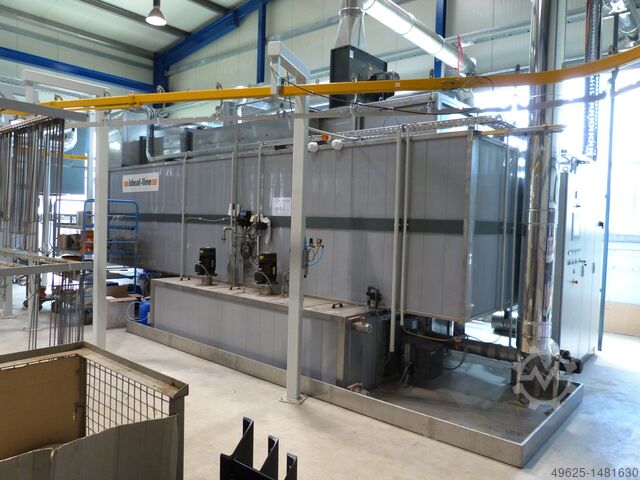 Powder coating line semiautomatic Ideal Trade Service Kettenfoerdereranlage