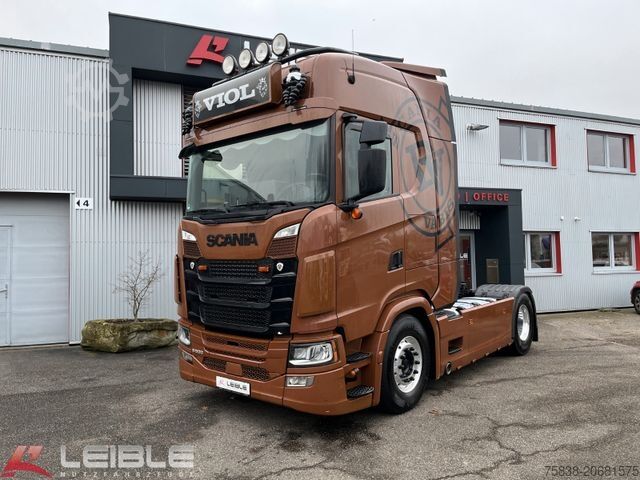 Standard tractor unit SCANIA S 500A4x2NA*Leder*Standklima*2 Tank*Navi*LED*
