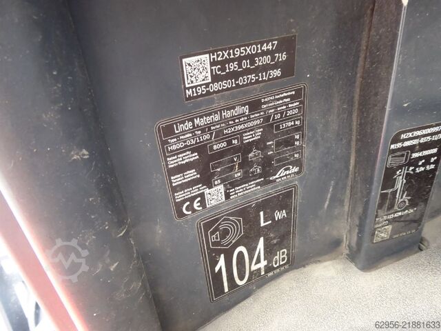 Diesel Forklift Linde H80D-03/1100