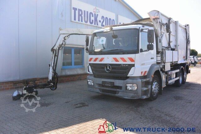 Garbage truck Mercedes-Benz Axor 2529 Faun Überkopf Frontlader 25 m³ 1.Hand