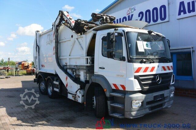 Garbage truck Mercedes-Benz Axor 2529 Faun Überkopf Frontlader 25 m³ 1.Hand