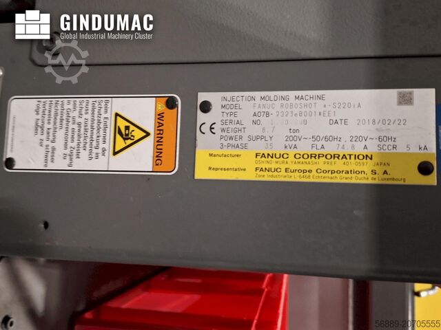 Elektrische Spritzgießmaschine FANUC Roboshot S220iA