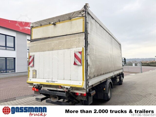 Flatbed truck Mercedes-Benz Atego 1530 L 4x2 mit LBW Dhollandia