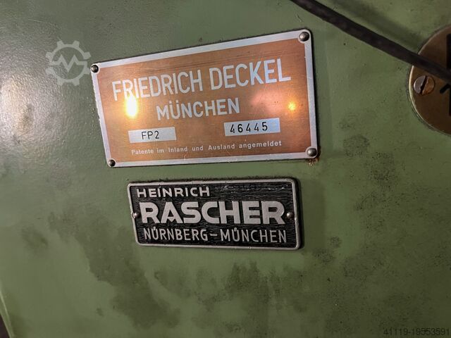 Deckel FP2 tool milling machine  