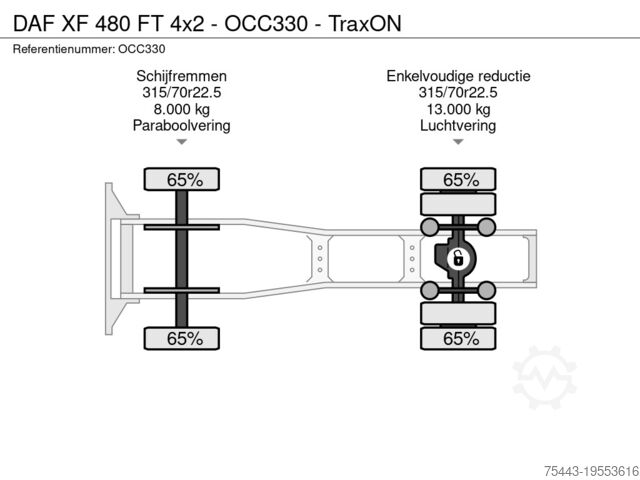 Standard-SZM DAF XF 480 FT 4x2 - OCC330 - TraxON
