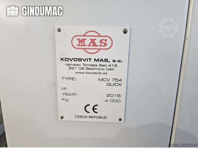 VERTIKALES BEARBEITUNGSZENTRUM KOVOSVIT MAS MCV 754 QUICK
