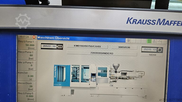 Spritzgießmaschine KraussMaffei KM 160-750 CX