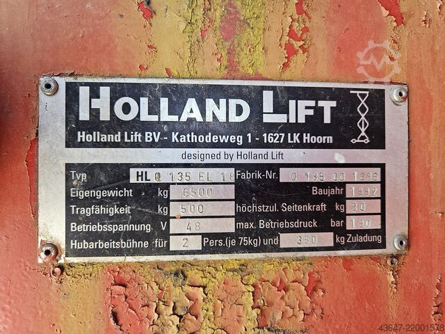 Scherenarbeitsbühne mit 15 m Hubhöhe Holland Lift HL Q 135 EL 18