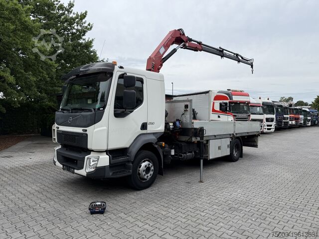 Flatbed truck Volvo FL250.16 HMF 875 K3
