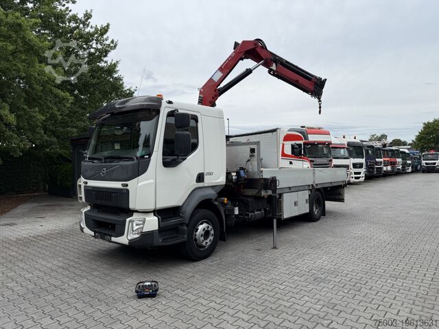 Flatbed truck Volvo FL250.16 HMF 875 K3