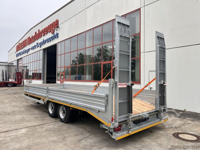 Low loader trailer Möslein TTT 11- 7,28  Neuer Tandemtieflader, 7,28 m Ladefläche
