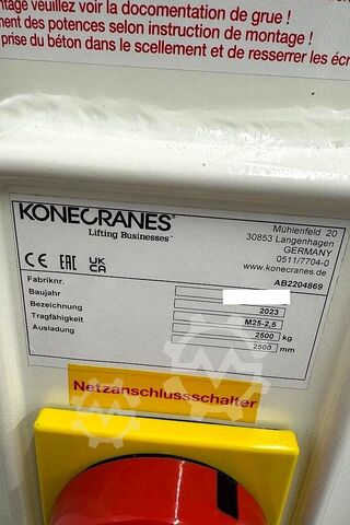 Säulenschwenkkran Konecranes M25-2,5