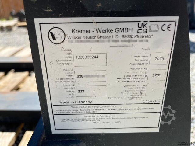 Kramer Palettengabel 2700 kg 1200 mm Kramer Palettengabel 2700 kg 1200 mm
