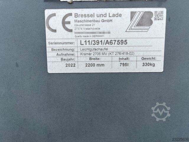 Bressel und Lade L11 KT276 HQ Kramer 2506 MV Bressel und Lade L11 KT276 HQ Kramer 2506 MV