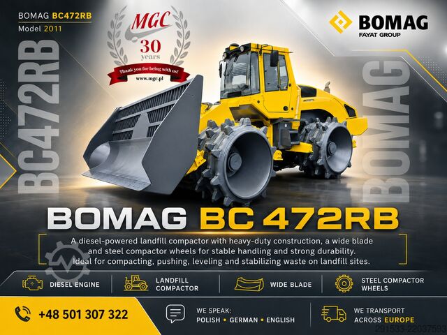 Kompaktor Deponie Bomag BC472 RB - Compactor