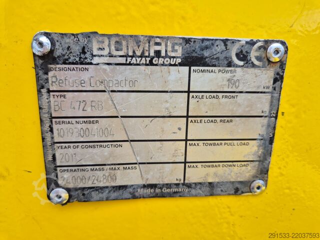 Kompaktor Deponie Bomag BC472 RB - Compactor