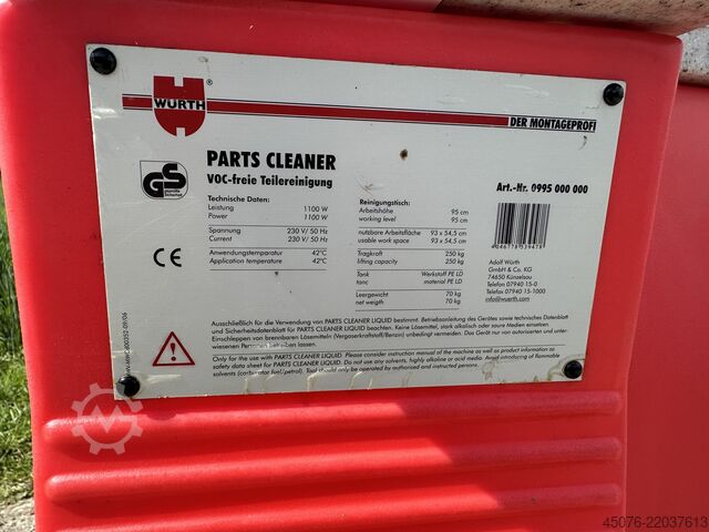 Würth Cleaning Device Part Cleaner Würth Part Cleaner