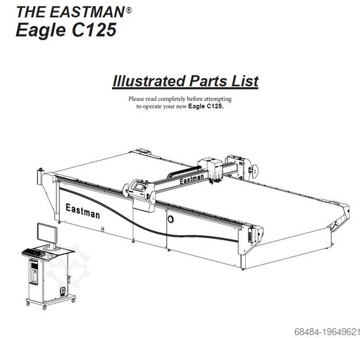 EVA - PVB cutting machine Eastman Eagle C125