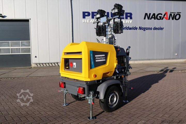 Light tower Atlas Copco Hilight H6+ Valid inspection, Max Boom Height 8m,
