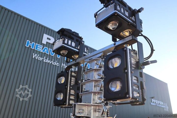 Light tower Atlas Copco Hilight H6+ Valid inspection, Max Boom Height 8m,