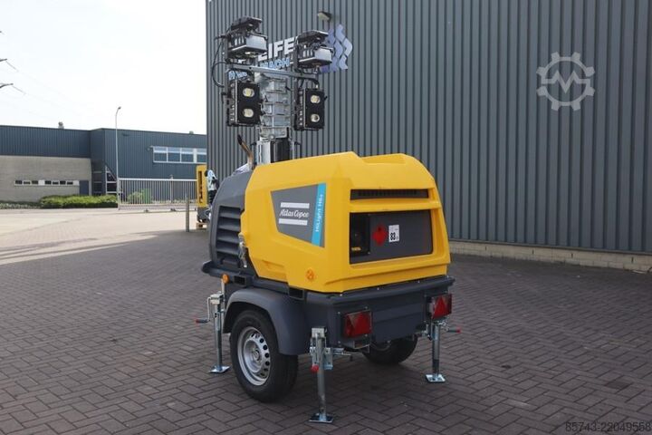 Light tower Atlas Copco Hilight H6+  Valid inspection, Max Boom Height 8m,