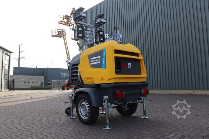 Light tower Atlas Copco Hilight H6+  Valid inspection, Max Boom Height 8m,