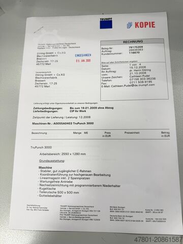 Stanz-Nibbelmaschine TRUMPF Trupunch 3000