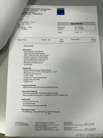 Stanz-Nibbelmaschine TRUMPF Trupunch 3000