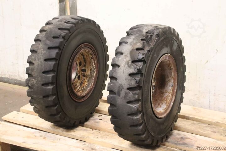 Vollgummi Reifen 2 Stück Master Solid Super Elastic 6.50-10 RIM 5.00F-10