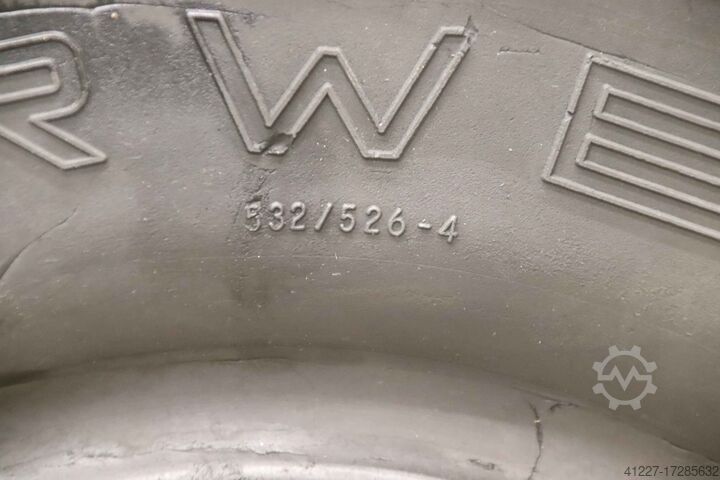 Vollgummi Reifen 2 Stück Vorwerk Rota 23x9-10 (225/75-10) RIM 6.50 F-10