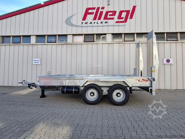 Tandem trailer Fliegl Tandem-Tiefbett-Anhänger TTS 100 4,5m