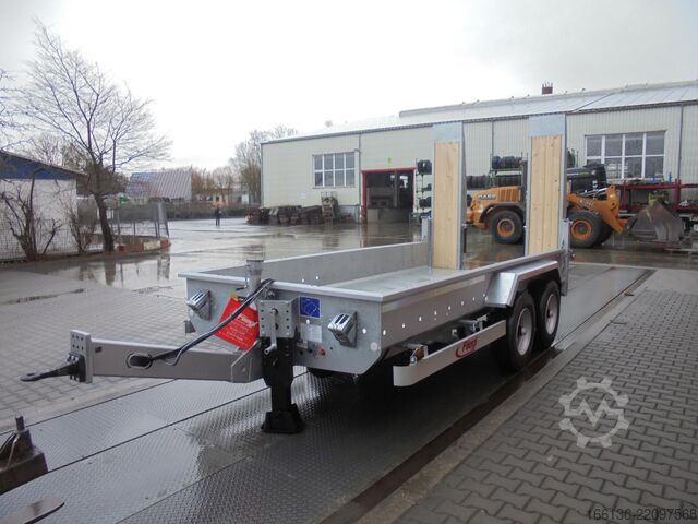 Tandem trailer Fliegl Tandem-Tiefbett-Anhänger TTS 100 4,5m