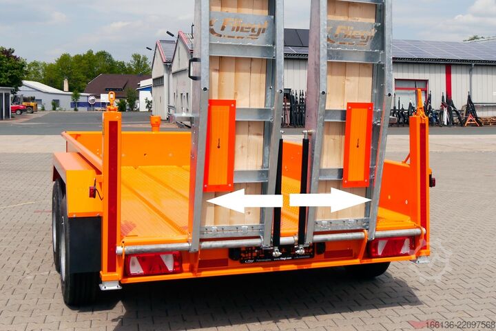 Tandem trailer Fliegl Tandem-Tiefbett-Anhänger TTS 100 4,5m