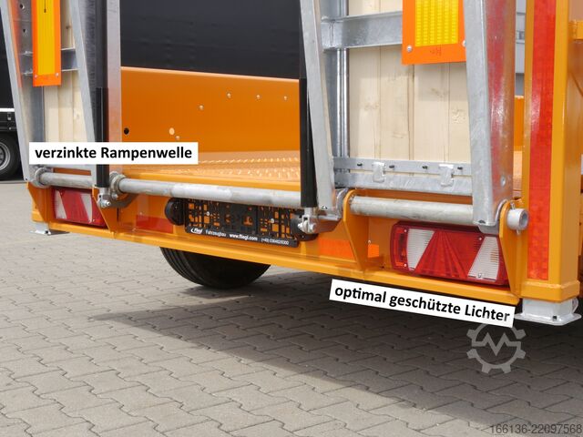 Tandem trailer Fliegl Tandem-Tiefbett-Anhänger TTS 100 4,5m
