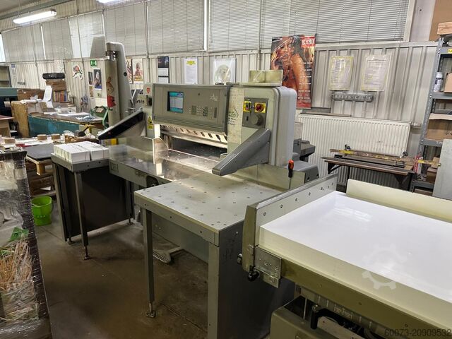 Paper cutting machine POLAR 92E Cutting System + RB2 + Elevator