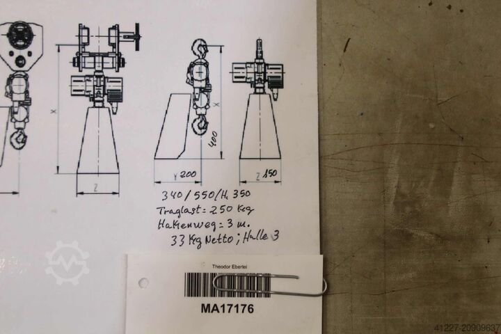 Chain hoist 250 kg Abus GM3