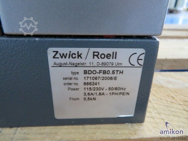 Zugprüfmaschine Tischprüfmaschine ZwickRoell BDO-FB0.5TH