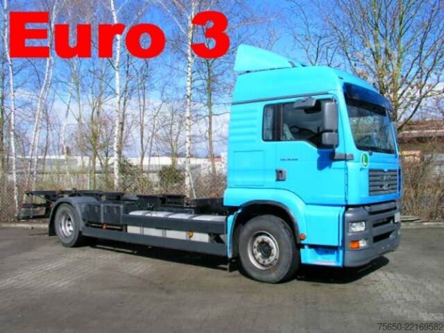 Swap body truck MAN TGA 02  18.410 TGA2 Achs BDF- LKW
