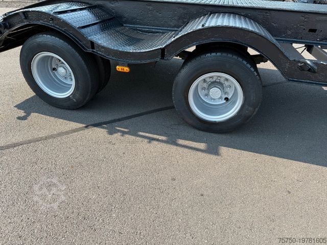 Low loader trailer BUNGE TL 16 Z Spezial Tieflader 22 to Blattfederung
