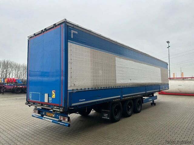 Sliding tarpaulins Krone alu sideboards / liftaxle / BPW / NL-trailer