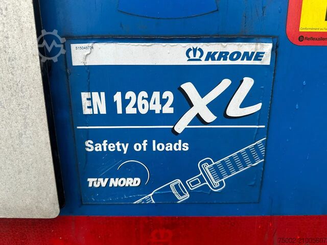 Sliding tarpaulins Krone alu sideboards / liftaxle / BPW / NL-trailer
